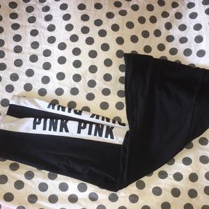 Black yoga pants(pink)